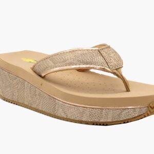 Volatile Neville Platform Flip Flop (Women) Champagne